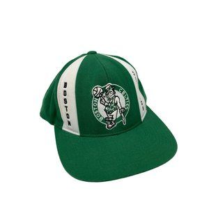 Vtg Michell & Ness Boston Celtics Basketball Baseball Snapback Hat Adjustable